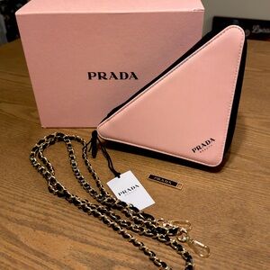 Prada Beauty Bag with Charm & Chain